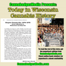 Today in Wisconsin Cannabis History: The Rise and Fall of Cannabis Prohibition in Wisconsin: Dec. 10, 1976: Page 136: Direct legislation in Whitewater and Mayville: